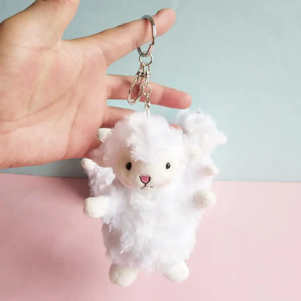 12cm Lovely Alpaca Llama Plush Toy Animal Stuffed Animal Dolls Soft Plush Sheep keychain