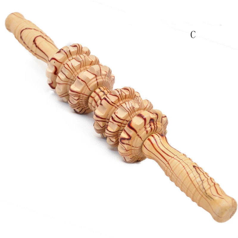 

Multi-function Wooden Massage Roller Stick Body Back Legs Foot Muscle Trigger Point Reflexology for Health Care