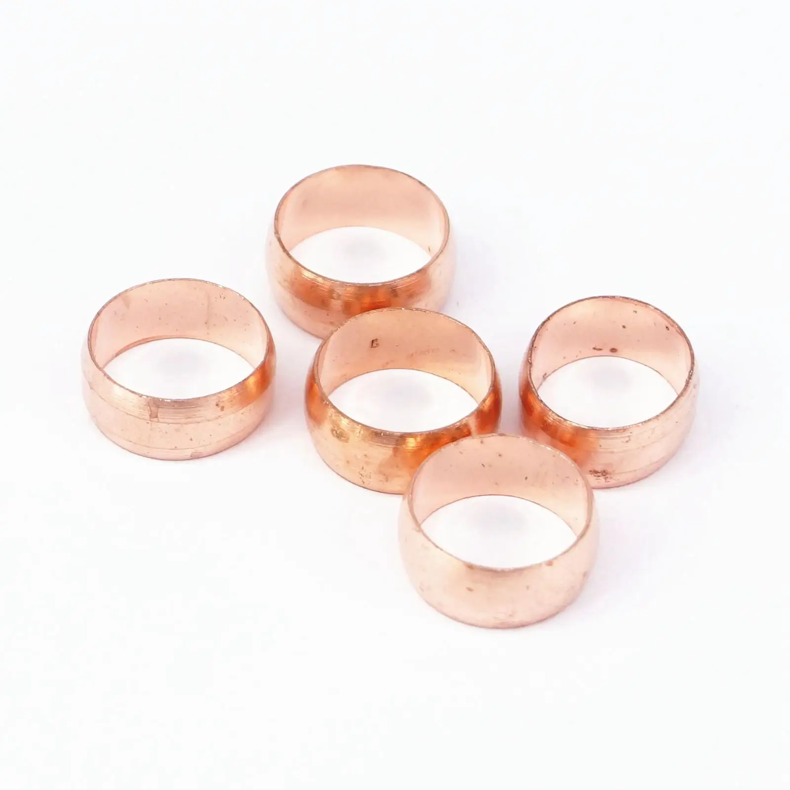 Fit for 15mm O/D Tube Copper Compression Fittings Sleeve Ferrule Ring