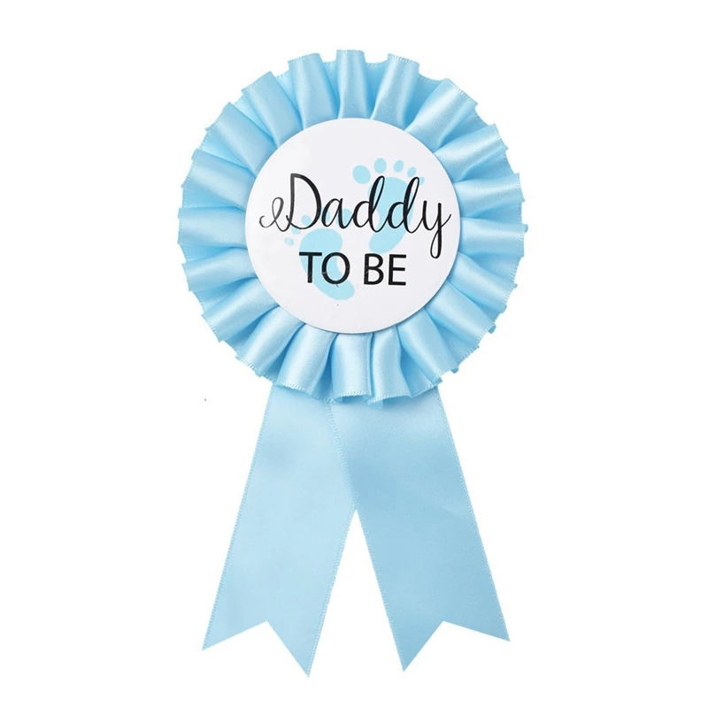 Детский значок с надписью «MOM to Be Sash DAD to Be Badge»