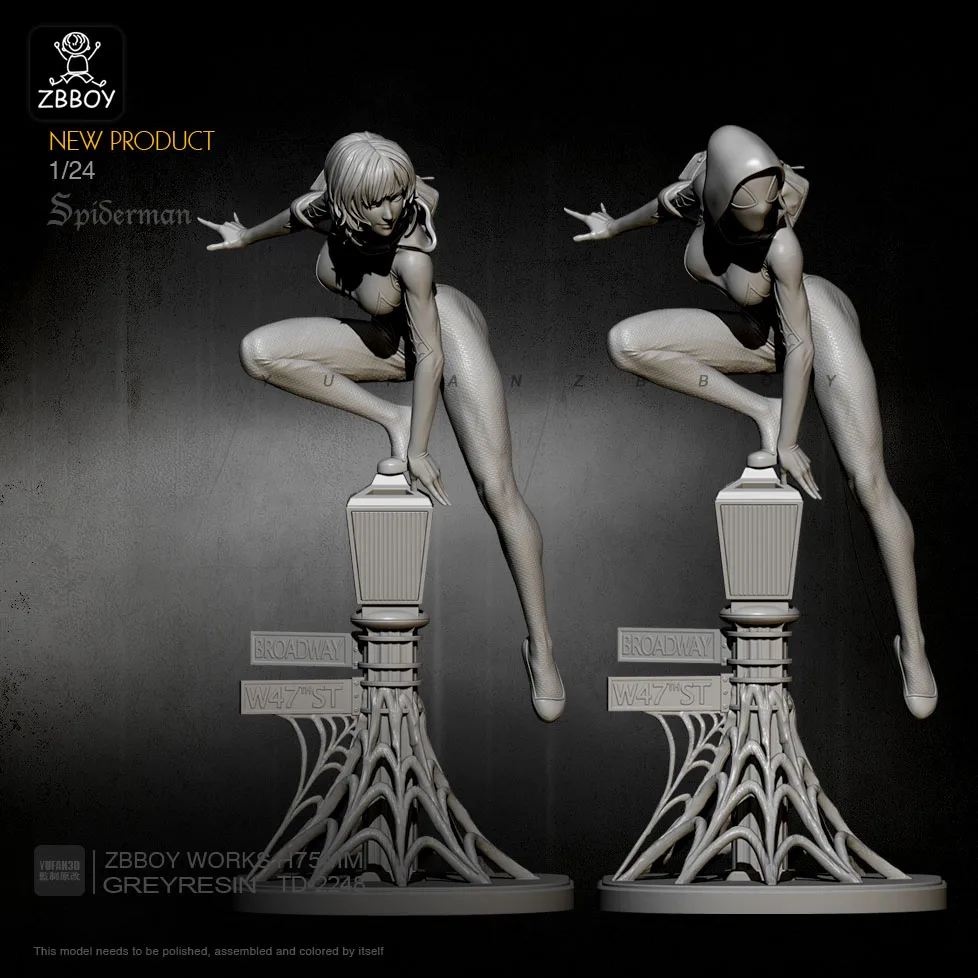1/24 Resin Model Kits  Figure Self-assembled TD-2248