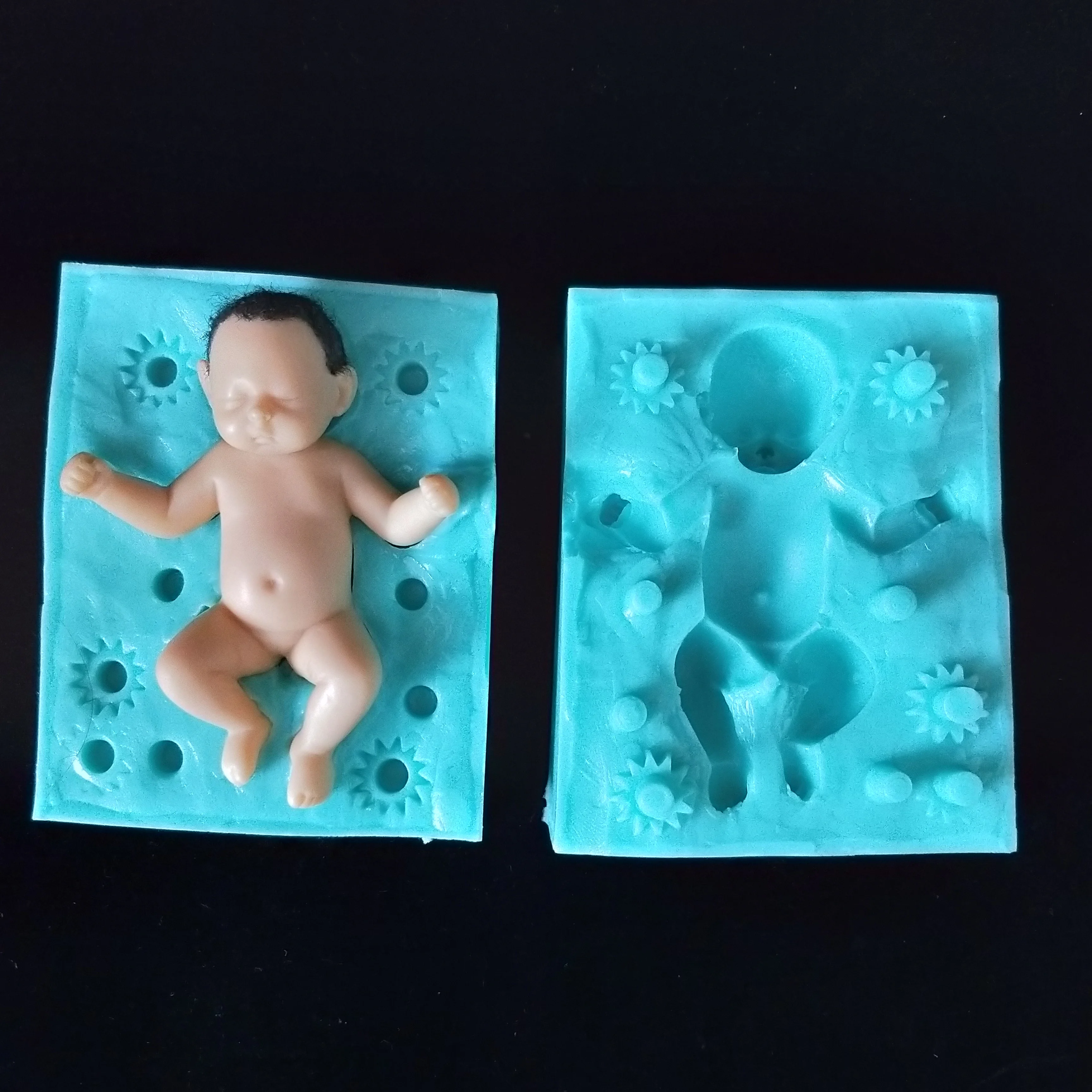 

3D Little Baby Shape Silicone Mold Cake Candle Soap Plaster Resin Mould DIY Aromatherarpy Household Decoration Craft Tools