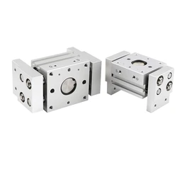 MHL2 10D 16D 20D 25D 32D 40D 1 2 Double Acting Pneumatic Gripper Wide Type Air Gripper Parallel Cylinder Al Clamps Bore 10-40mm