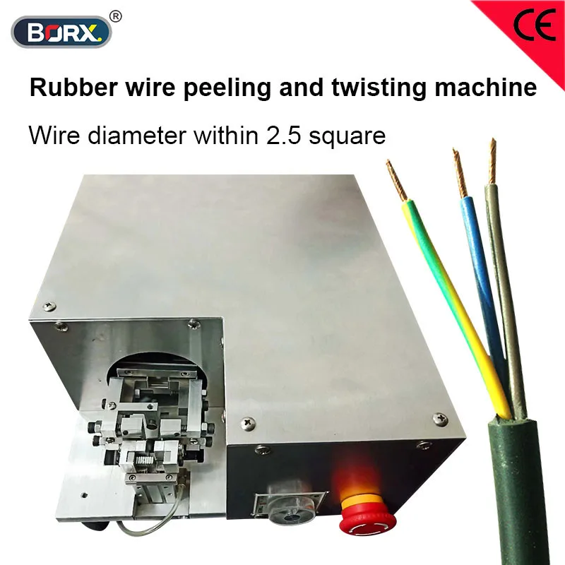 

Rubber wire peeling and twisting machine 2.5 quare sheath wire strip and twist device rotary stripping tool