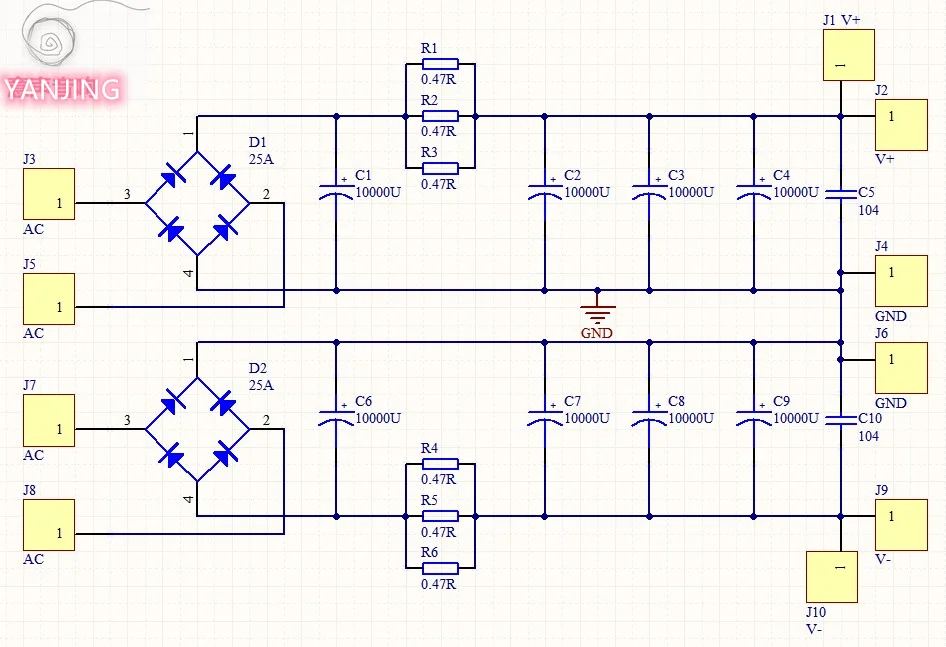 PASS A3สนับสนุนเครื่องขยายเสียง Power Board /Dual Power/ CRC Rectifier กรองเครื่องขยายเสียง Power Board ชุดบอร์ด