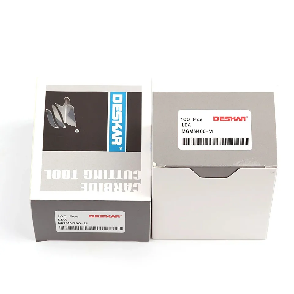 DESKAR 100% MGMN150 MGMN200 MGMN250 MGMN300 MGMN400 MGMN500 LDA CNC 선반 그루 빙 및 터닝 카바이드 인서트 고품질