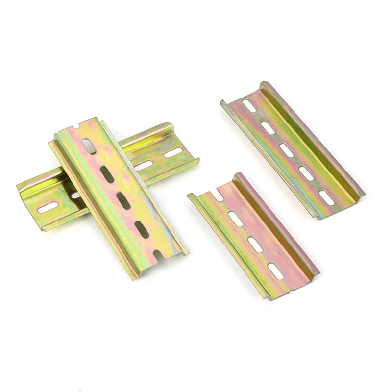 Universal  Thickness Din Rail Guide Slotted 4/8/10/15/20/25/30cm C45 Circuit Breaker Terminal Blocks AC Contactor Guide Rails