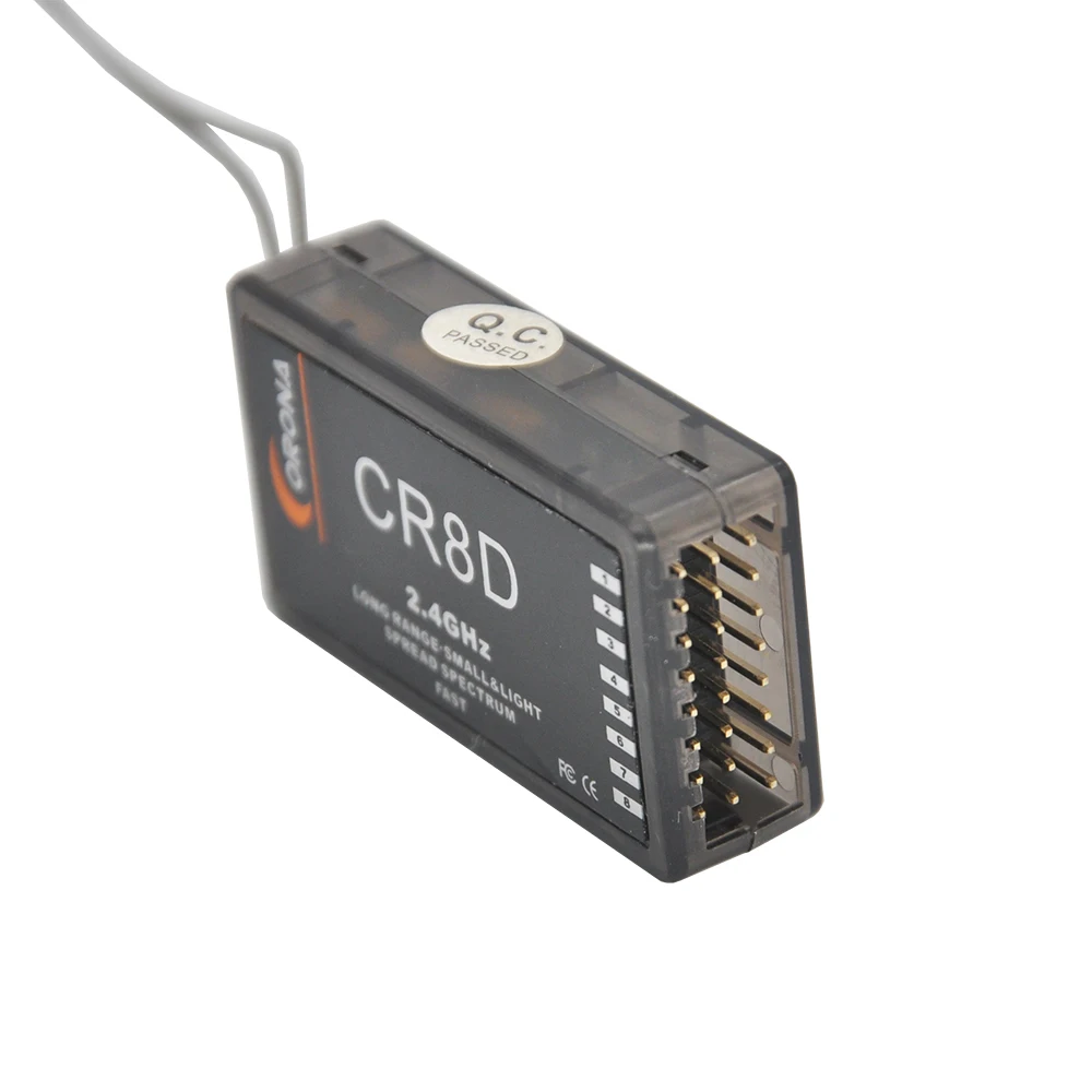 Corona CR8D 2.4Ghz 8ch Receiver Compatible with CT8F/CT8J /CT8Z/CT3F/ V2 DSSS Module