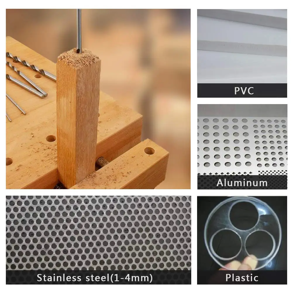 200Mm 8 adet büküm matkap ucu yüksek hız çeliği 4.0/4.2/4.5/5.0/5.2/6.0/8.0/10mm Metal için Hss büküm uçları sondaj Bit araçları ahşap