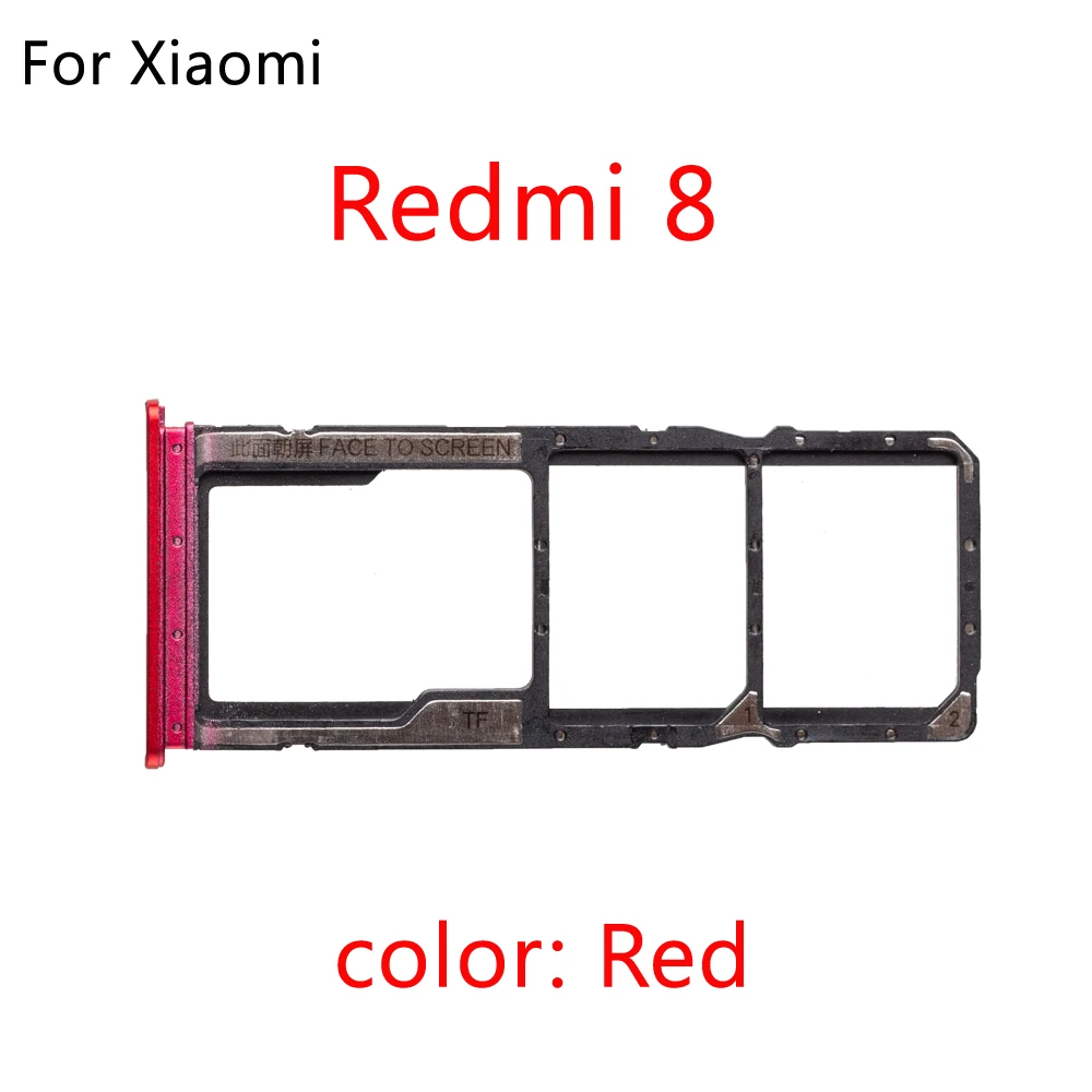 Vassoio SIM Originale Per Xiaomi Redmi Note 8 PRO – Con Pin Di Espulsione, Nero