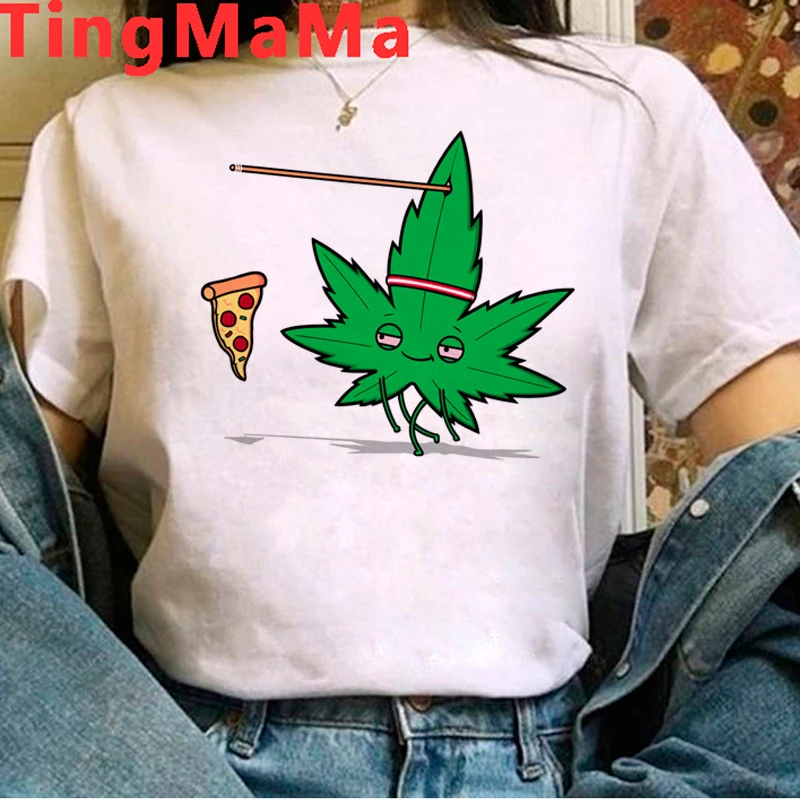 Hot Bong Weed Graphic Tees Men Kawaii Cartoon Harajuku Bong T-shirt Funny Weed T Shirt Unisex Fashion Summer Tops T-shirts Male