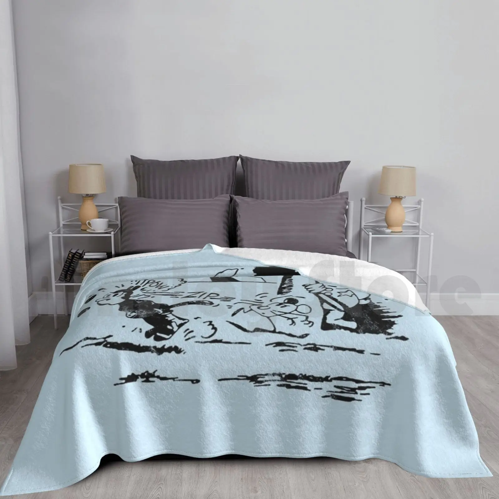 Pulp Fiction-Jules Krazy Kat Blanket Fashion Custom Pulp Fiction Vincent Vega Jules Winnfield Quentin