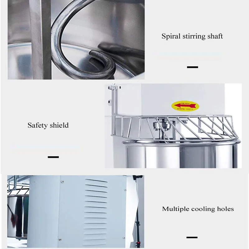 Commercial cream mixing beating machine bakery bread dough mixer dessert shop dough mixer knead dough machine