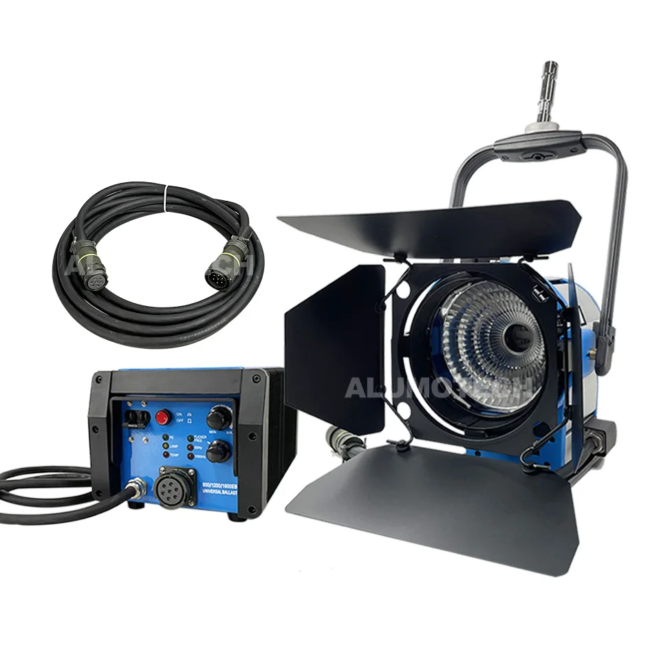 ALUMOTECH Upgraded Pro Film Studio Photography HMI M8 Par Light+800W/1200W/1800W 1000HZ Electronic Ballast Flicker-Free+7m Cable