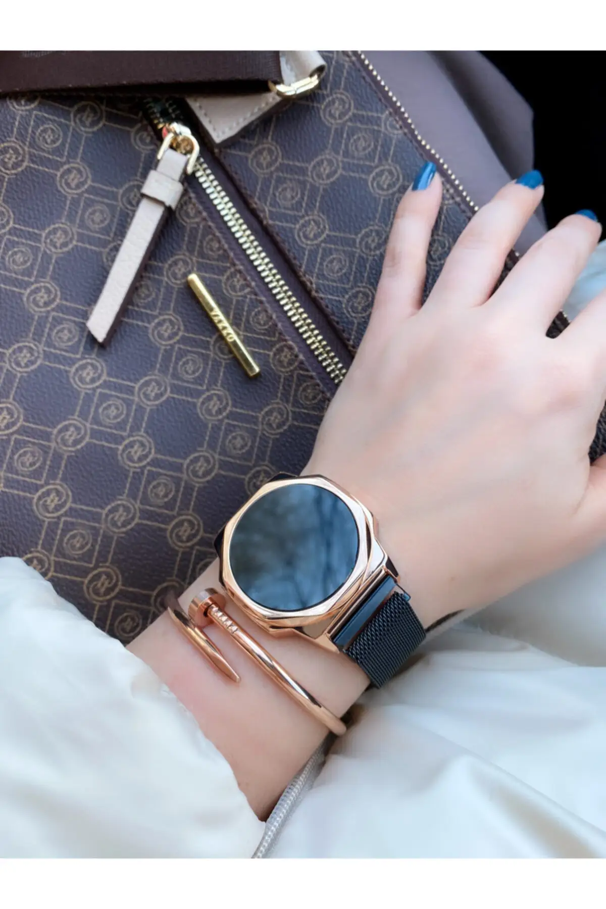 Unısex Steel Digital Touch Screen Wrist watch