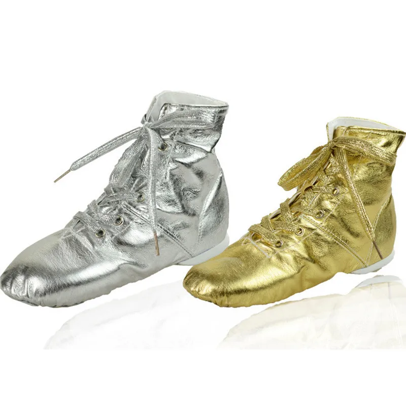 Gold Silber Tanz Schuhe Frau Männer Kinder Mädchen Moderne Laufsohle Weiche Ballett Jazz Turnschuhe Leinwand Weibliche Tanzen Fitness Sport