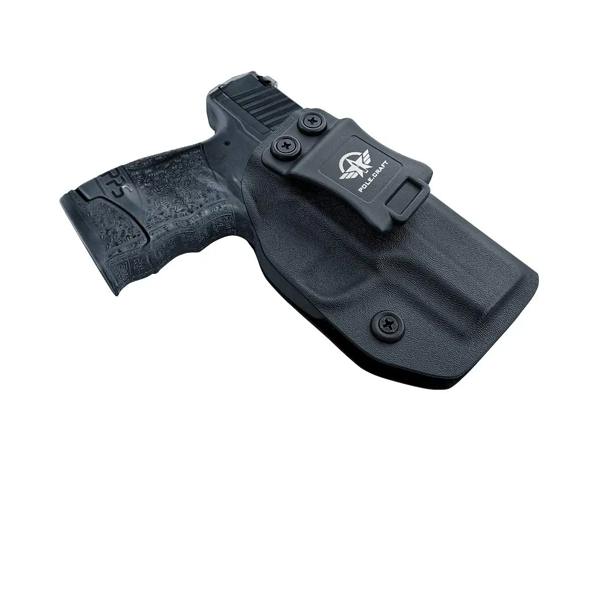 Fondina POLE.CRAFT Walther PPS M2 IWB Kydex misura personalizzata: Walther PPS M2 9mm/.40 cintura interna pistola nascosta trasportare