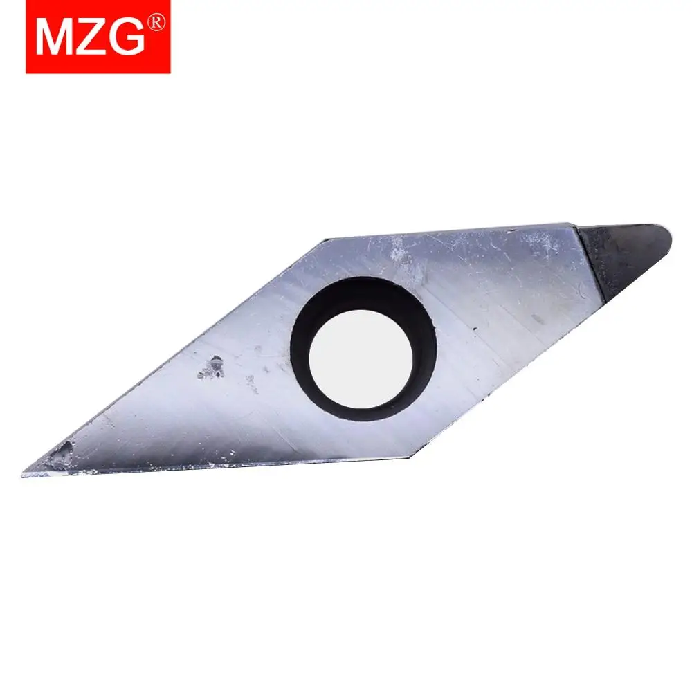 MZG 1pcs VCGT 1103  VCGT 1604 04 08 12 PCD CNC Cutting Aluminum Copper Processing Boring Turning Diamond Insert for SVXC Holder