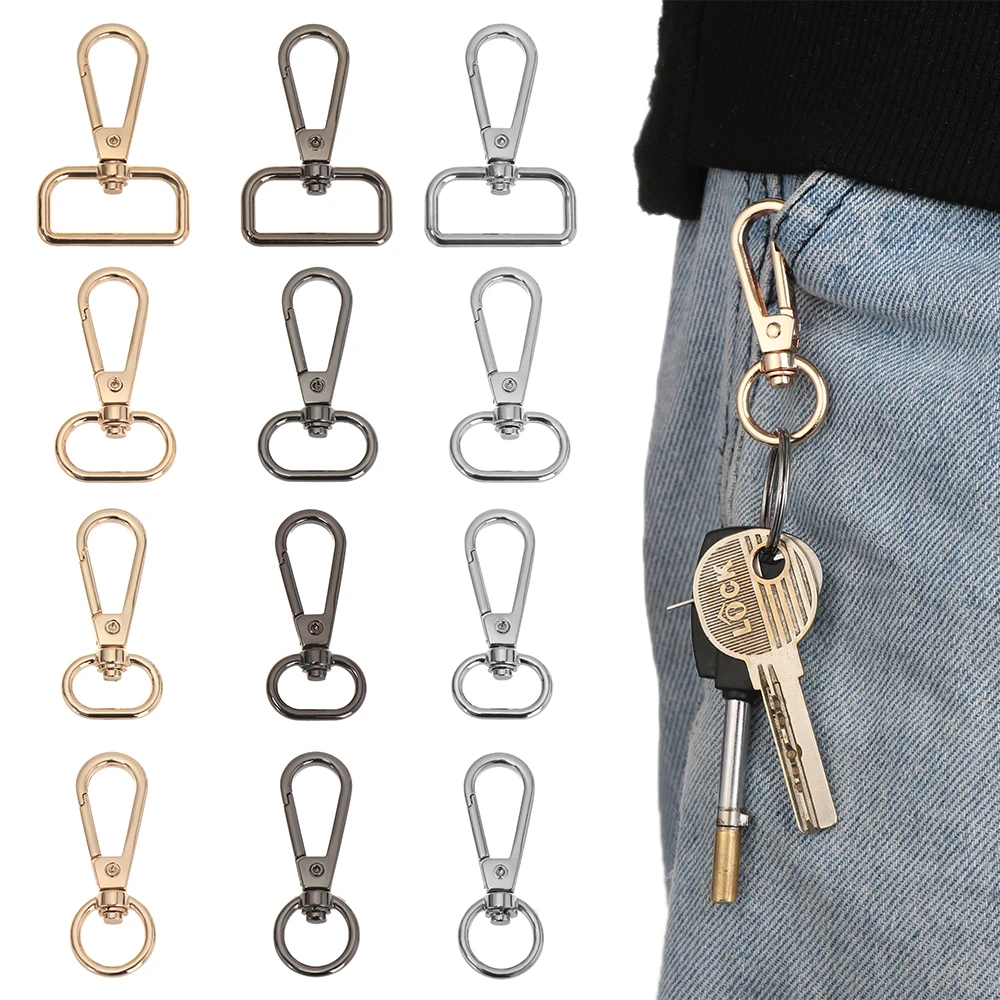 5Pcs Hot Sale Metal Bags Strap Buckles Lobster Clasp Collar Carabiner Snap Hook DIY KeyChain Bag Part Accessories 13/15/20/25mm