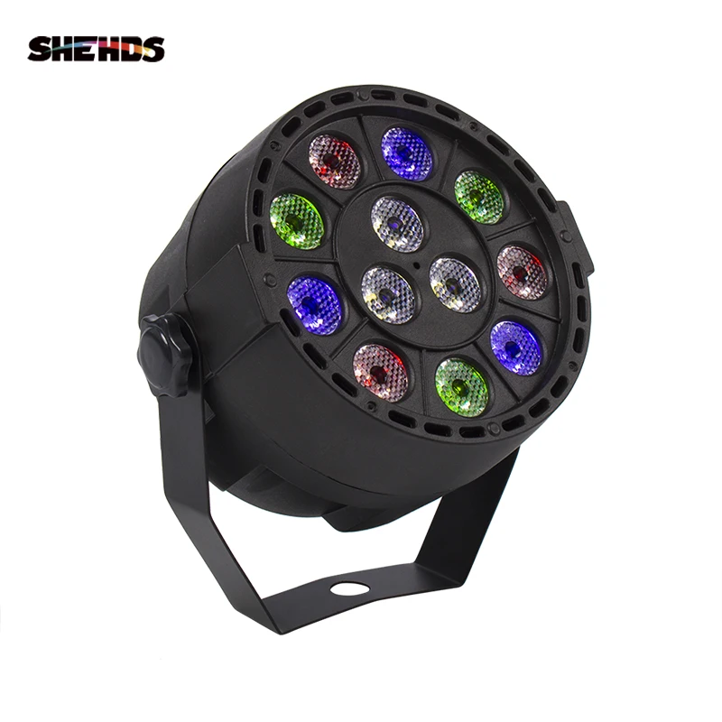 SHEHDS-luz Par LED para escenario, lámpara RGBW de 12x3W, 54x3W, DMX512, máquina de proyector para DJ, discoteca, decoración de fiestas, iluminación