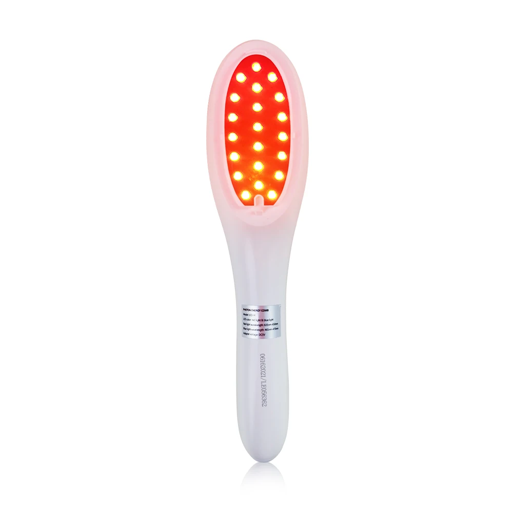 

2 in 1 Hair Loss Treatment Comb Head Vibration Scalp Massage Stress Relief Hair Regrow Hair Brush Physical Light Therapy