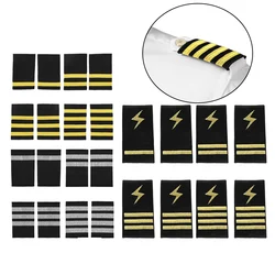 Pilots Bars Epaulets Professional Epaulet for Uniform Decor Novelty Shoulder Epaulette Badges for Clothes DIY Sewing Accessories