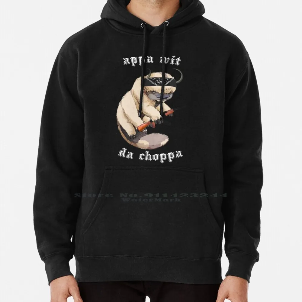 Appa With A Choppa Hoodie Sweater 6xl Cotton Katara Sokka Toph Zuko The Last Airbender Momo Flying Bison Iroh Water Airbending