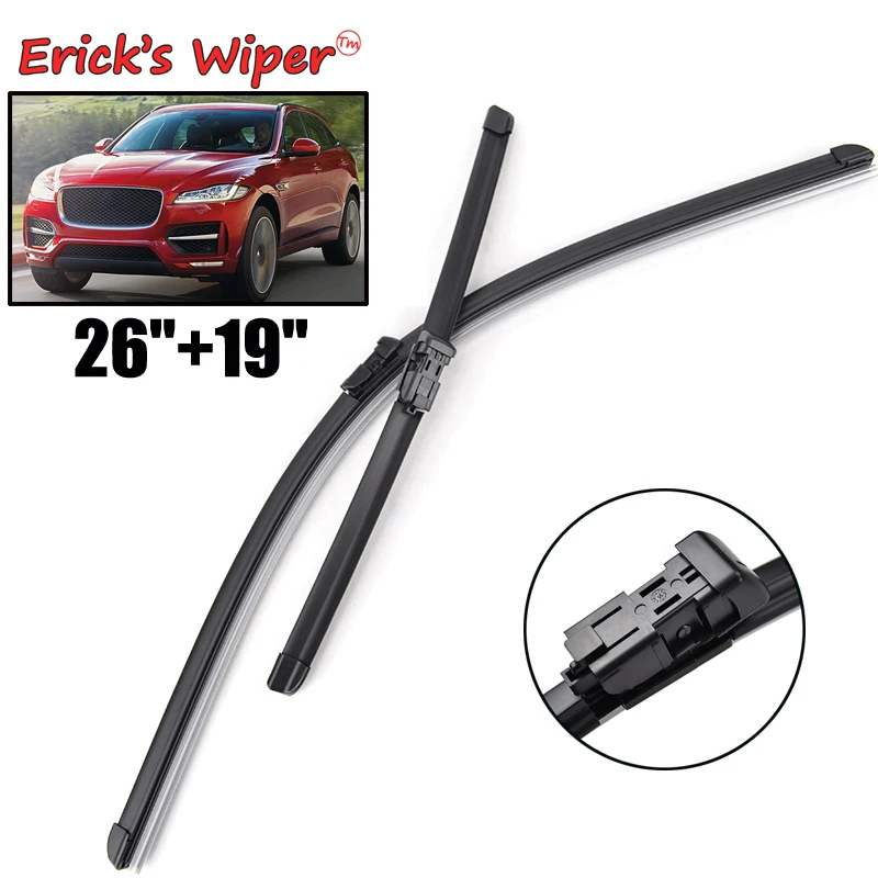 Erick's Wiper LHD Front Wiper Blades For Jaguar F-Pace X761 2015 - 2023 Windshield Windscreen Clean Window Rain Brushes 26