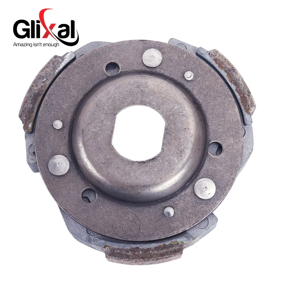 Glixal GY6 125cc 150cc Rear Clutch Shoe Plates for 152QMI 157QMJ Engine Scooter ATV Go-Kart Quads Buggy Moped