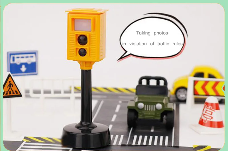 Wooden Track Train Railway Set Accessories Traffic Light Scene Rail Transit Fit For Wood Magnetic Track Train Educational Toys