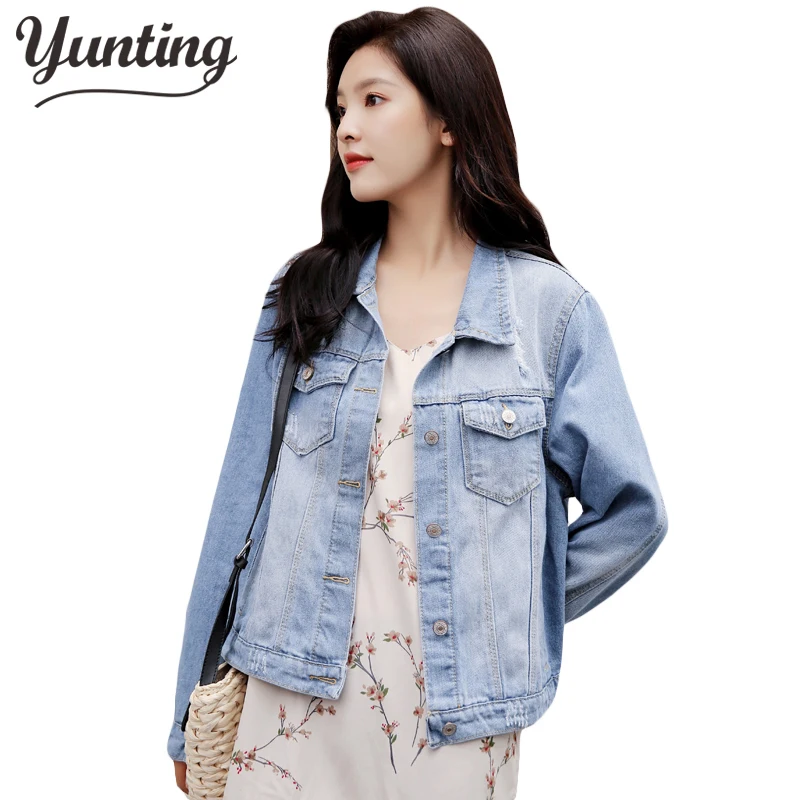 

Streetwear Style Women's Denim Jacket Coat Ladies Embroidery Jeans Outwear Female Spring Autumn Casual Slim Cowboy Outwear