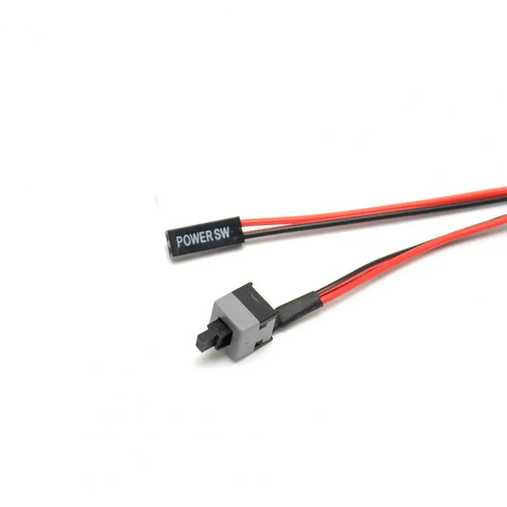 Universal Power Line Motherboard Reset On/Off Button Replacement Switch Cable for Desktop PC