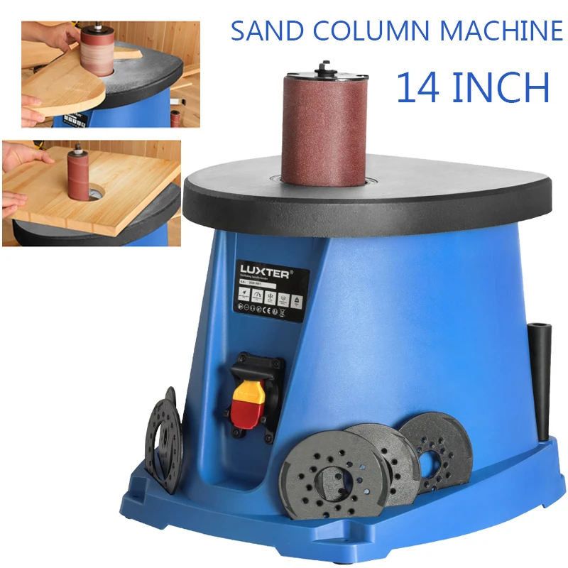 desktop areia coluna maquina carpintaria eixo vara maquina cinto moveis moagem tools polidor 220v 2000rpm 14 01