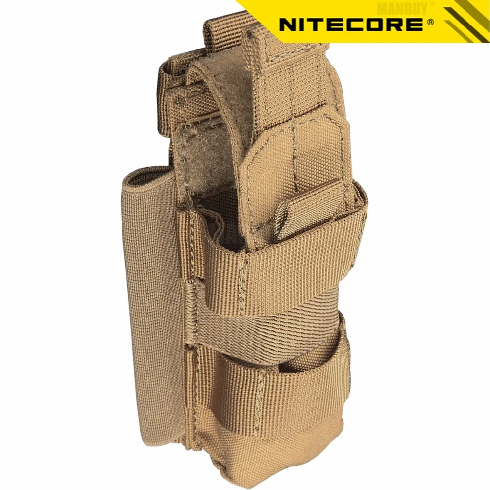 20%OFF NITECORE NCP30 NCP40 Tactical Holster Flashlight Holder Case Pouch 1000D Nylon Professional Hunting Equipment 2 COLORS