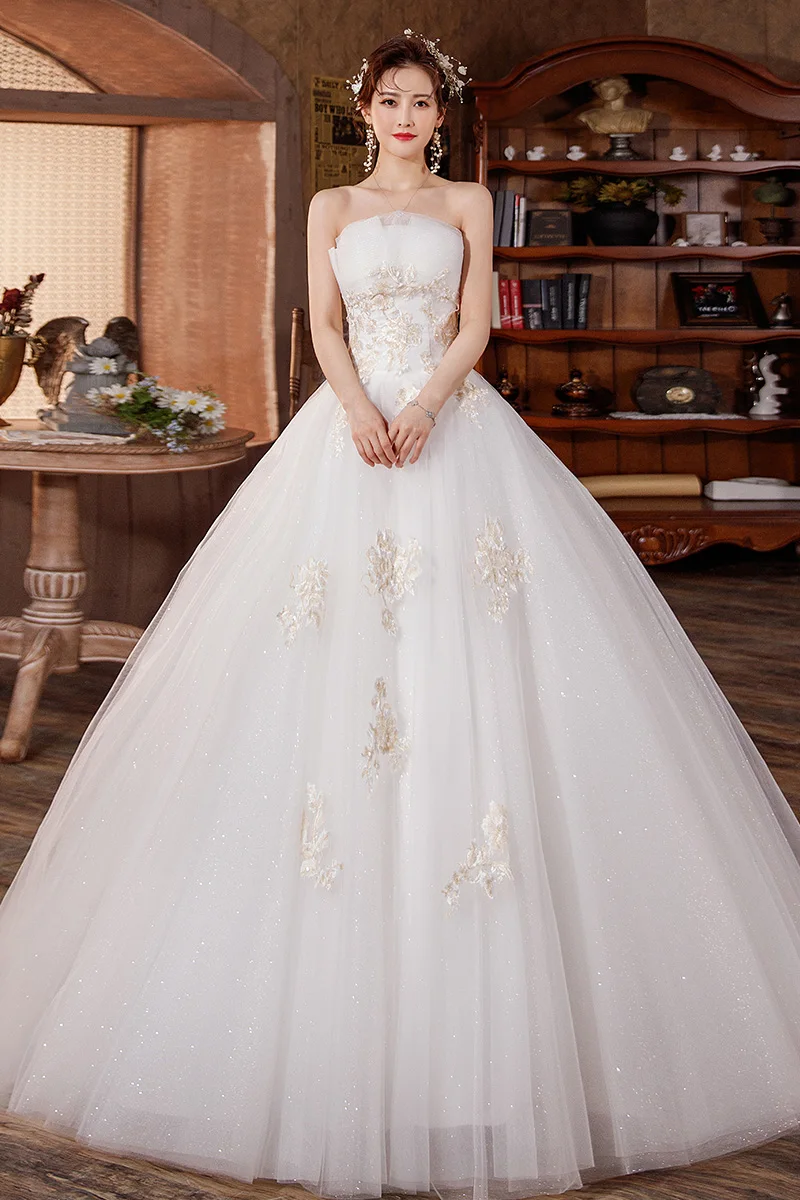 Sexy Wedding Dresses for Women Bride Ball Gowns Plus Size Wedding Dresses Embroidery Vestidos De Novia