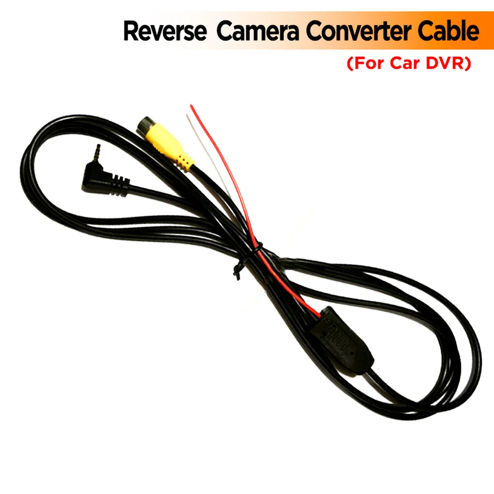 RCA to 2.5 mm AV Cable for Car Rear View Camera Parking Camera Converter cable for car DVR to Car DVR Camcoder GPS Tablet