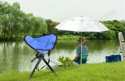 Bearing 150g waterproof tensile 600D oxford outdoor portable fishing iron compact folding triangle stool chair