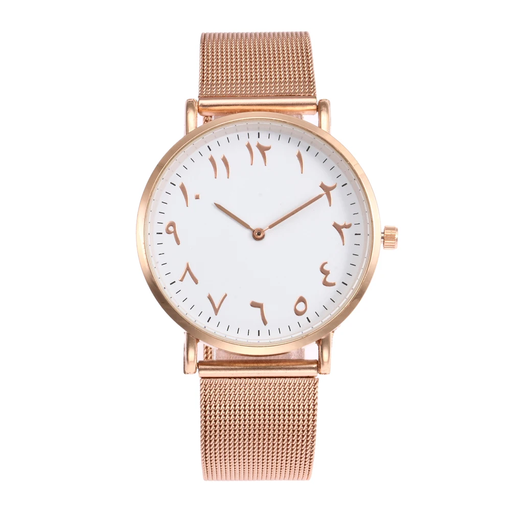 

2020 Fashion Rose Gold Women Watches With Dress Bracelet Arabic Numerals Luxury Ladies WaterprWatch zegarek damski