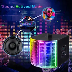 Mini LED Derby Light RGBW Colorful LED Stage Effect Light With DMX512 Flash Bar Lamp For Christmas KTV Party Atmosphere Artifact