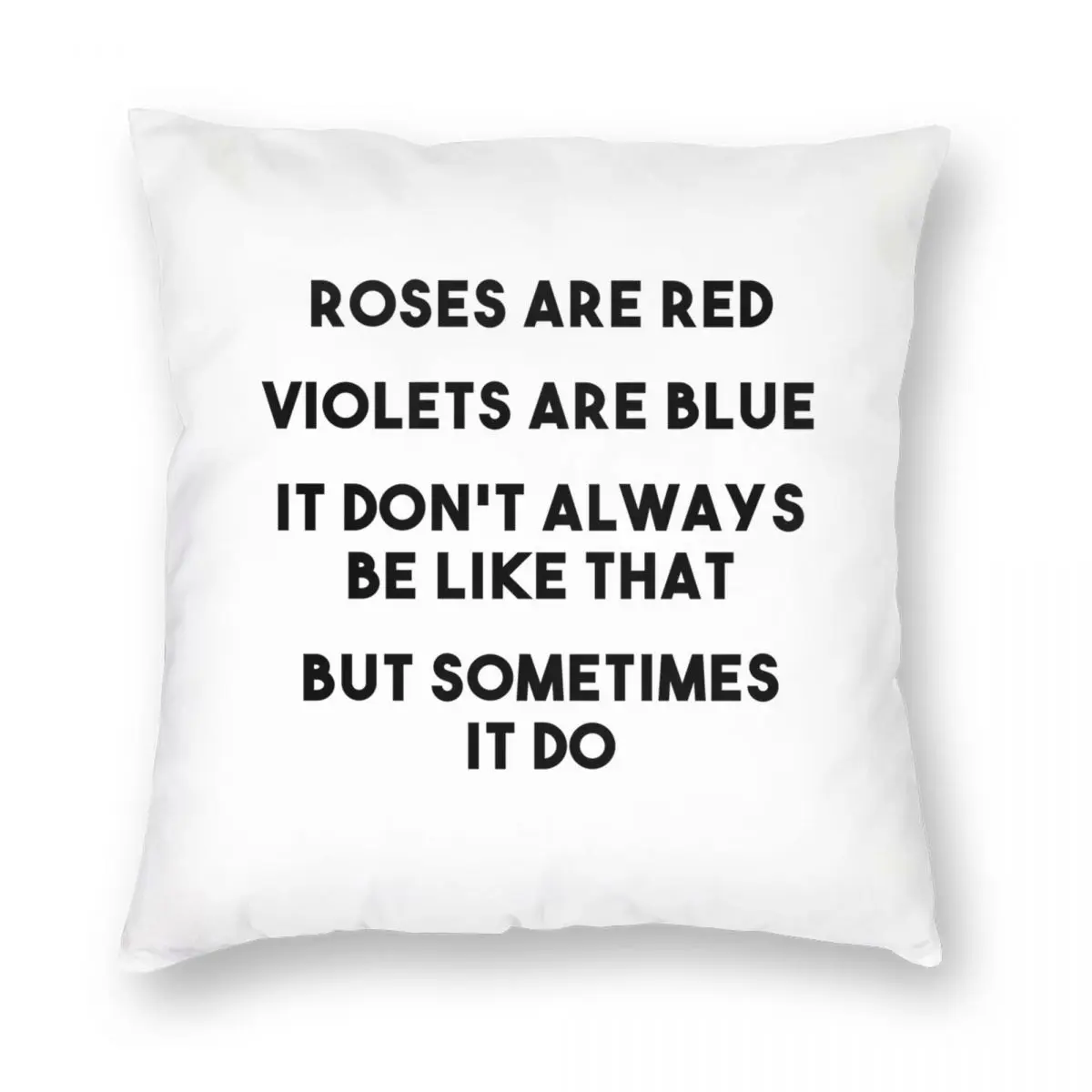 Sometimes It Be Like That Square Pillowcase Polyester Linen Velvet Printed Zip Decor Pillow Case Room Cushion Cover 18