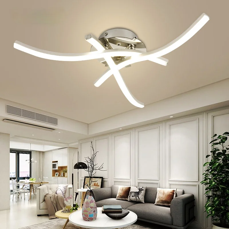 

Simple LED Living Room Ceiling Lamp Warm Cool White Modern Design Lighting Lamp Bedroom Decoration Furniture Dining Room