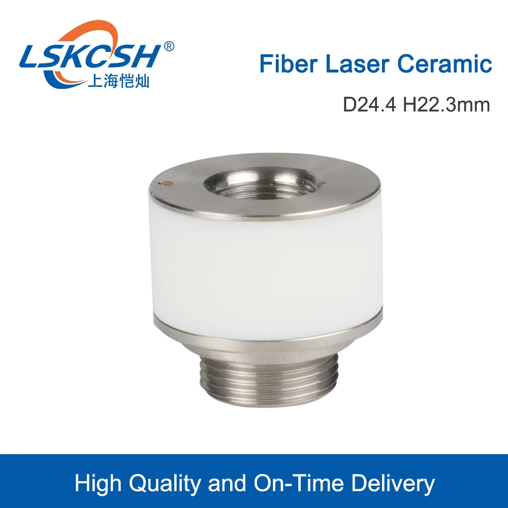 LSKCSH 10pcs/lot Laser Ceramic Nozzle Holder Diameter 24.4mm Height 22.3mm For Fiber Laser Cutting Head  Consumables