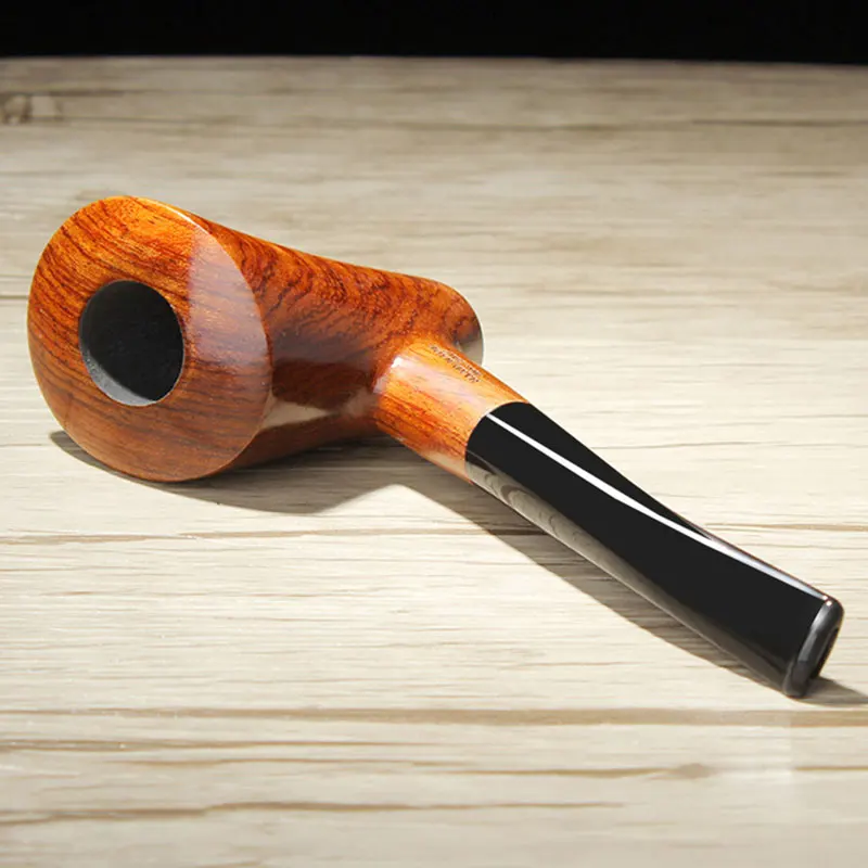 Handmade Straight Rosewood Tobacco Pipe Smoking Pipe Smoker 9mm Filter Smoke Accessory 10 Tools Free ad0012