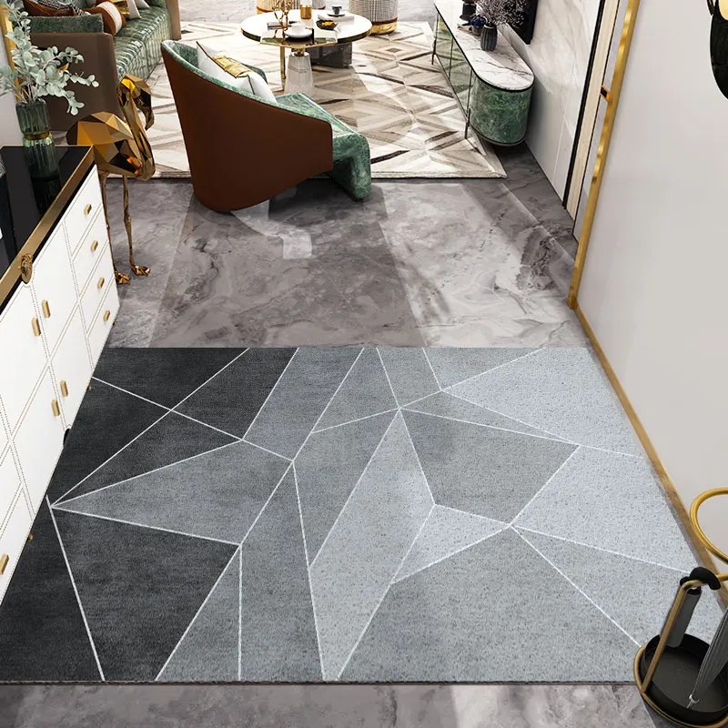 Can Be Cut Modern Home Door Mat Living Room Mat Kitchen Mat Hallway Entrance Door Mat Carpet Anti-slip Mat PVC Custom Mat Carpet