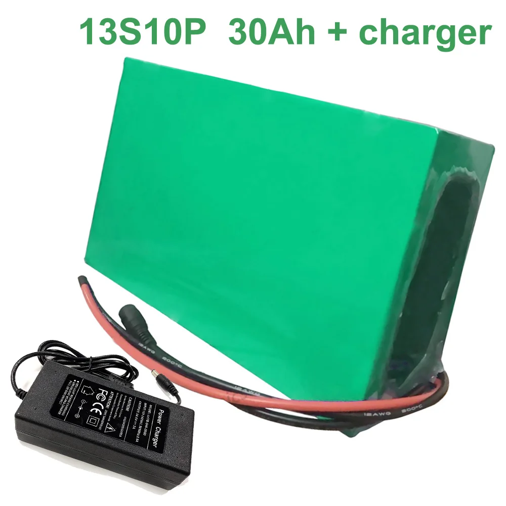 

With charger 48V 30Ah 13S10P 18650 Li-ion Battery Pack E-Bike Ebike electric bicycle 250*190*70mm Accept customization