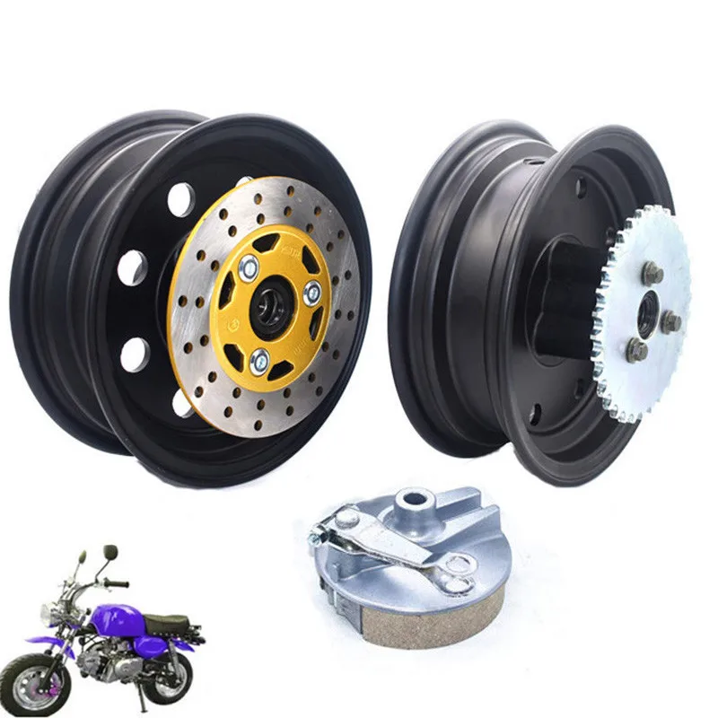 

Передняя и задняя Ступица колеса со звездочками, дисковый тормоз и барабанный тормоз, ступица для мини-велосипеда DAX Z50A Z50R Z50J Z110 Z125