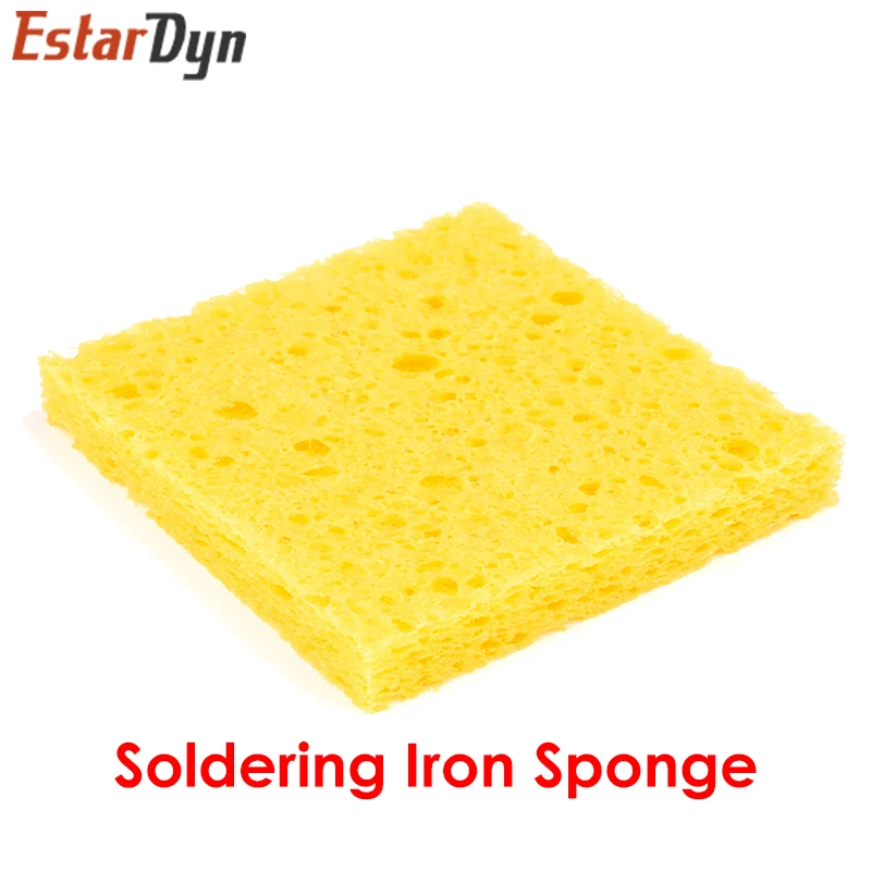 High quality 10Pcs 6CM*6CM High Temperature Resistant Sponge Electric Iron Tip Cleaning Sponge Rectangular 6CM*6CM