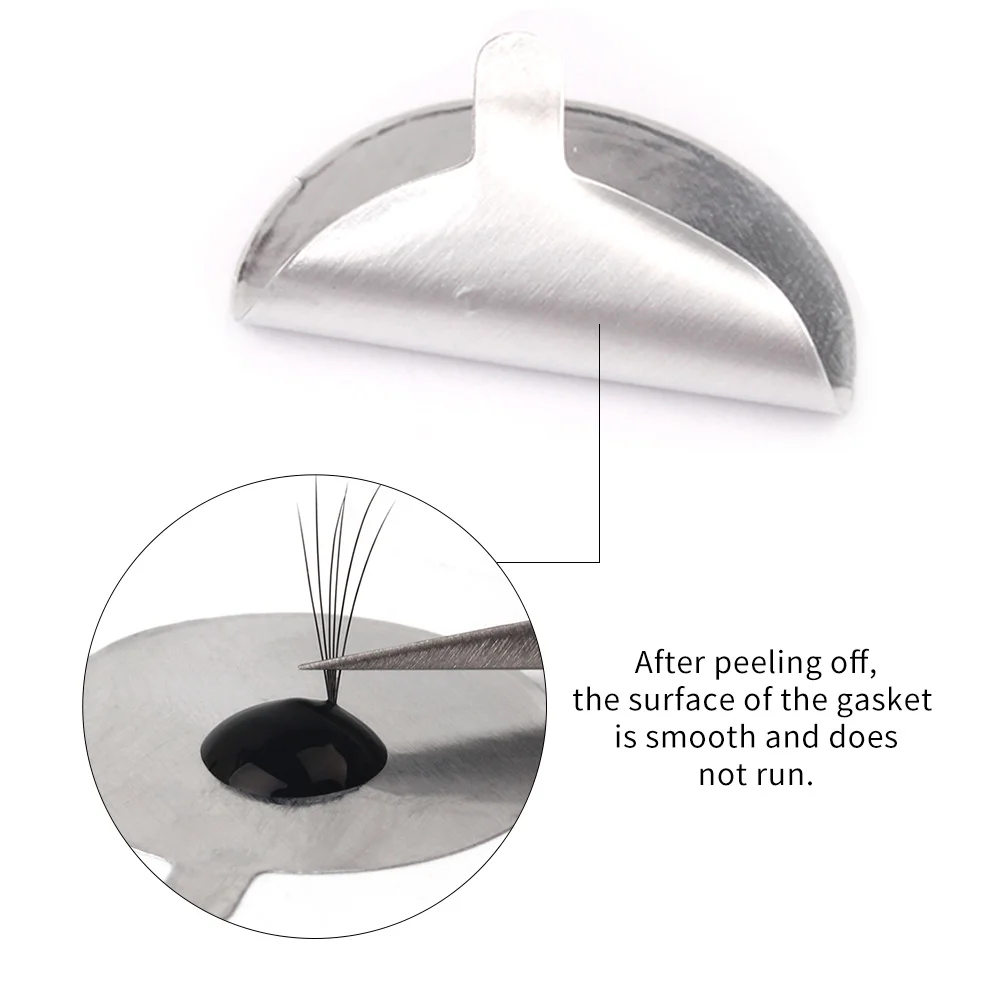 THINKSHOW - Soporte para Pegamento de Extensión de Pestañas, 10/20/30 Piezas/Bolsa, Pegatinas Plateadas Desechables, Soporte para Pestañas, Almohadilla para Ojos, Accesorios de Maquillaje