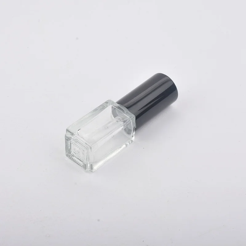 Botella de vidrio transparente con pulverizador, viales de vidrio Para muestra, atomizador de Perfume, tapa dorada, plateada y negra, 3ml, 5ml,