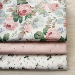 1 pz 160x50cm / 3 pz 50x50cm rosa Manor Twill panno di cotone vestito gonna vestiti del bambino indumento biancheria da letto fai da te grembiule tessuto